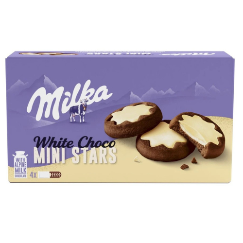 Milka White Choco Mini Stars 150g