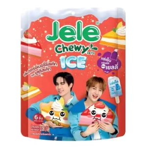 Jele Chewy Ice ZeeNunew Strawberry Yuzu Cake Jelly 108g