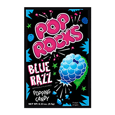 Pop Rocks Blue Razz, cukierki o smaku jeżyny