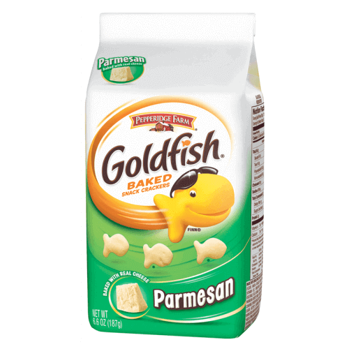 GoldFish Crackers Parmesan, amerykańskie krakersy o smaku sera parmezan