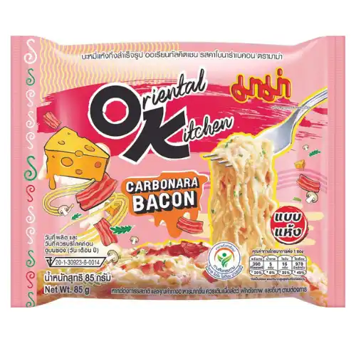 Mama OK Carbonara Bacon Noodles 85g