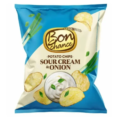 Bon Chance Chips Sour Cream & Onion 130g