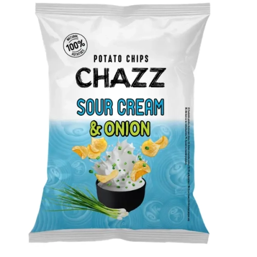 Chazz Chips Sour Cream & Onion 130g