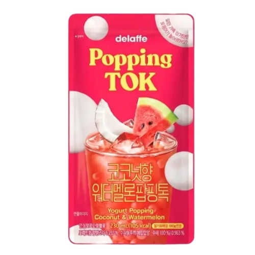 Delaffe Popping Tok Coconut Watermelon 230ml