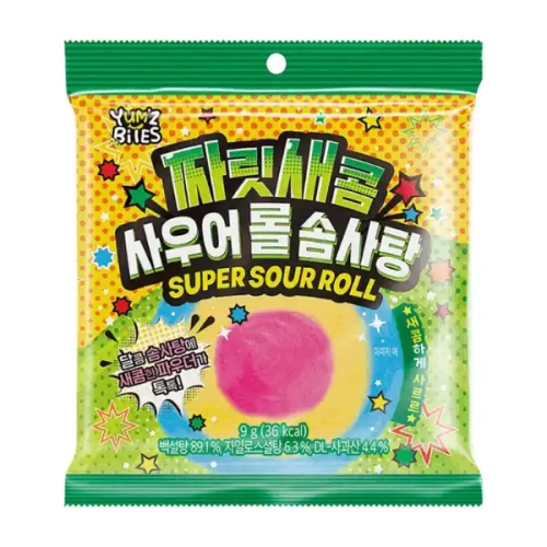 Yum'z Bites Super Sour Cotton Candy 9g