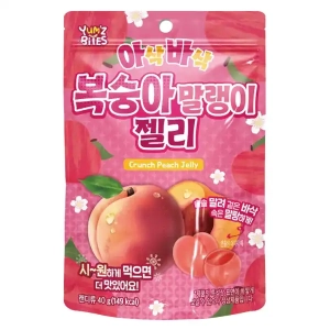 Yum'z Bites Crunch Jelly Peach 40g