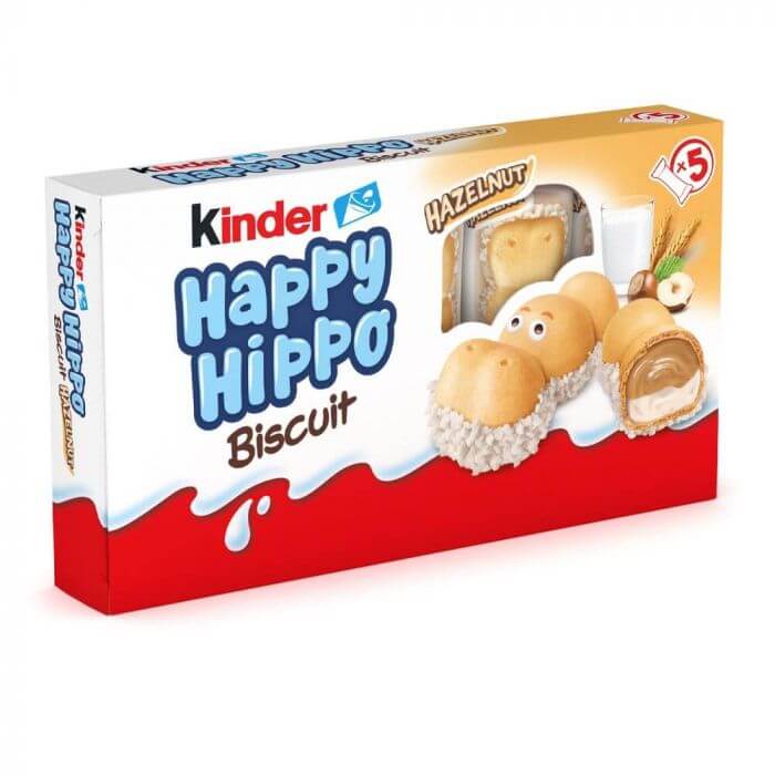 Kinder Happy Hippo Hazelnut Cream 5 szt, krem i orzech!
