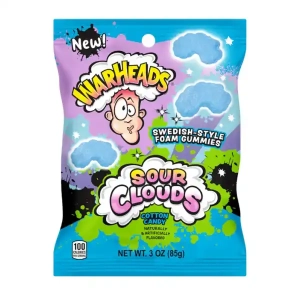 Warheads Sour Clouds Cotton Candy 85g