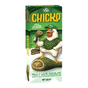 Artu Chicken Pistachio Milk Chocolate 50g