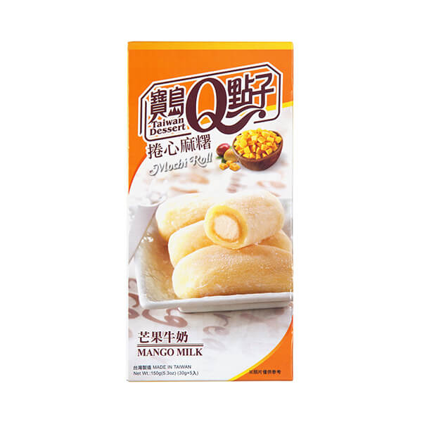 Mochi Mango Roll, azjatyckie mochi z nadzieniem o smaku mlecznego mango