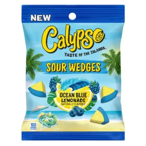 Calypso Sour Wedges Ocean Blue Lemonade 99g