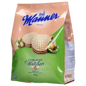 Manner Haselnuss Tortchen 400g