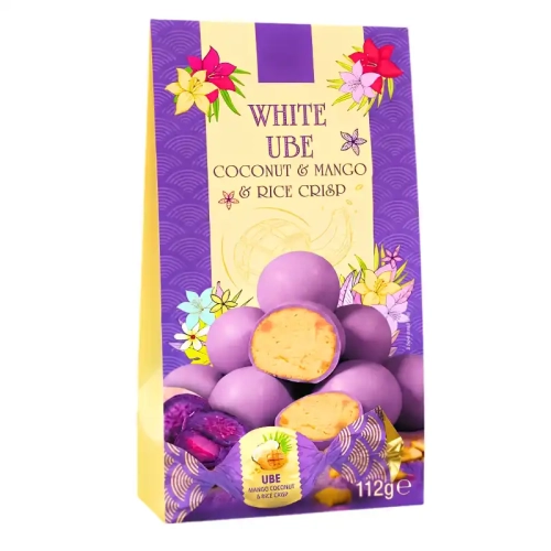 White Ube Coconut Mango Rice Crisp 112g
