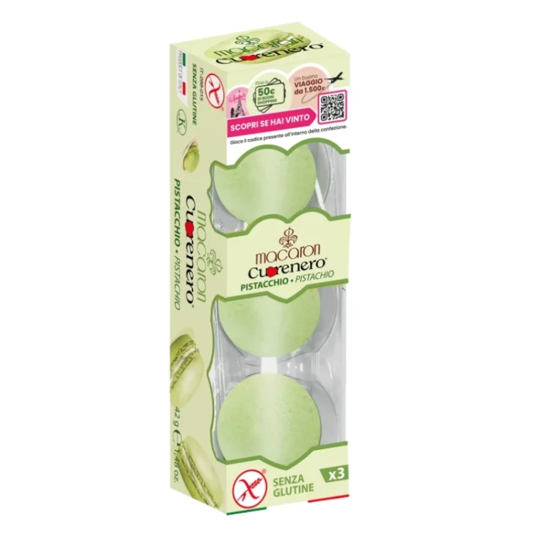 Cuorenero Macarons Pistacchio 42g