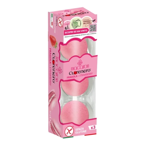 Cuorenero Macarons Fragola 42g
