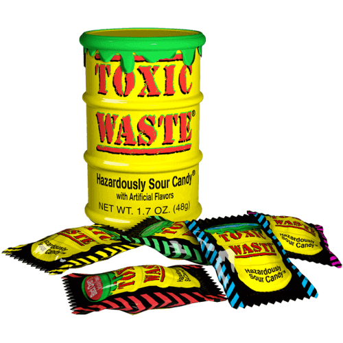 Toxic Waste Yellow Drum Extreme Sour Candy