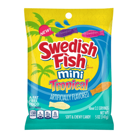 Amerykańskie żelki Swedish Fish Tropical