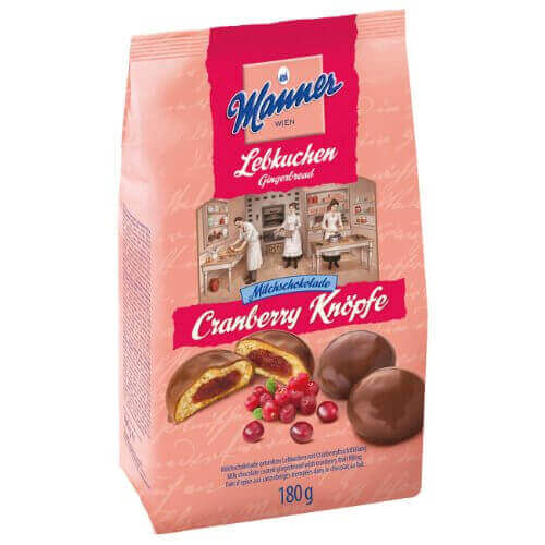 Wiedeńskie pierniki Manner Cranberry Rounds