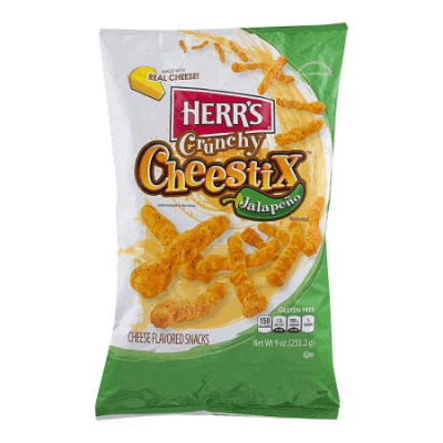 Amerykańskie chrupki Herr's Crunchy Cheestix Jalapeno