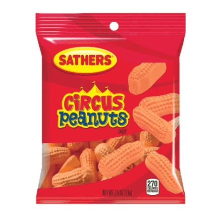Amerykańskie pianki Sathers Circus Peanuts Chewy Candy