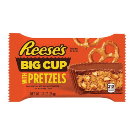 Amerykańska babeczka Reese's z masłem orzechowym i kawałkami precli Reese's Big Cup Stuffed with Pretzels