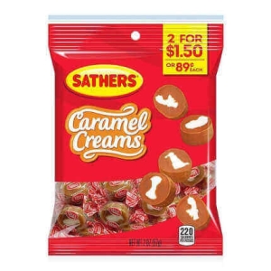 Sathers Caramel Creams 57g