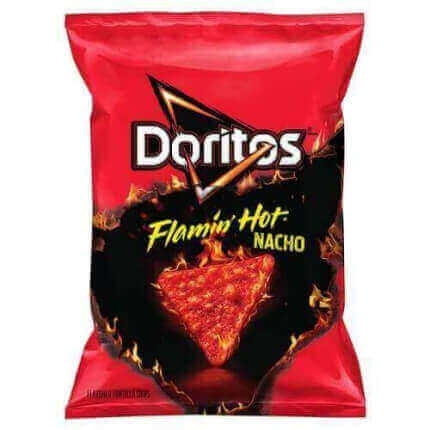 Amerykańskie ostre chipsy Doritos Flamin' Hot Nacho Big Pack