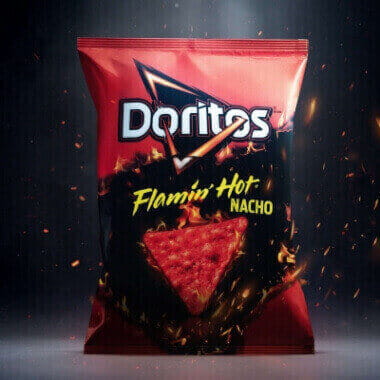 Amerykańskie ostre chipsy Doritos Flamin' Hot Nacho Big Pack