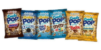 Słodki popcorn z USA z kawałkami batoników