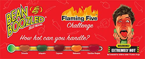 Bean Boozled Flaming Five , skala ostrości
