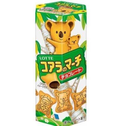 Koala No March 50g, japońskie ciasteczka z nadrukiem koala