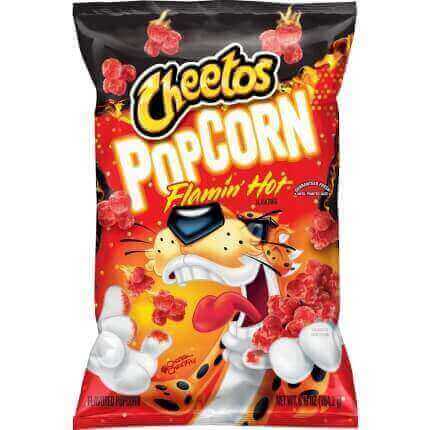 Mega ostry popcorn z USA Cheetos Popcorn Flamin' Hot