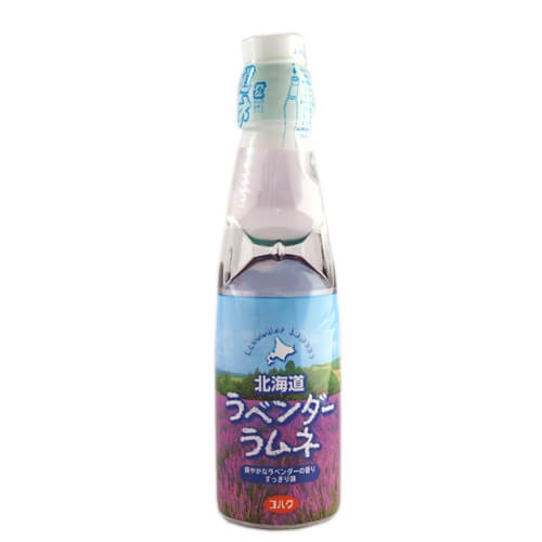 Japońska Ramune o smaku lawendowym Hokkaido Ramune Lavender