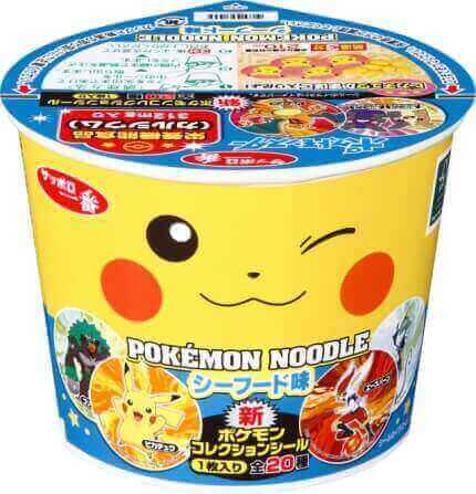 Japonskie Noodles Pokemon Seafood owoce morza