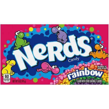 Amerykańskie cukierki Cukierki Wonka Rainbow Nerds Box