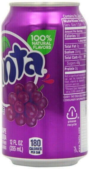 Fanta Grape, winogronowa wersja z USA