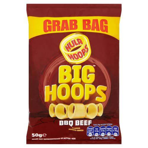Hula Hoops Big Hoops BBQ Beef 50g