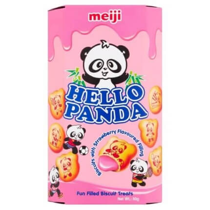 Azjatyckie ciasteczka Hello Panda Strawberry 50g