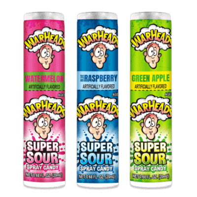 Warheads Sour Spray, amerykańskie cukierki w sprayu