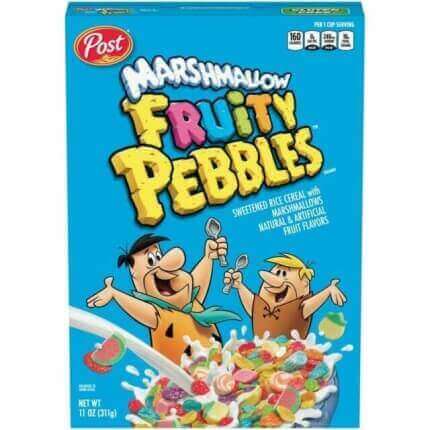 Post Marshmallow Fruity Pebbles, płatki śniadaniowe z piankami