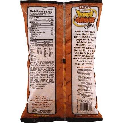 Herr's Honey Cheese 28g, serowe chrupki z miodowym dodatkiem