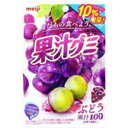 Meiji 100% Gummy Grape 51g