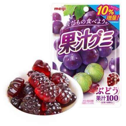 Meiji 100% Gummy Grape 51g
