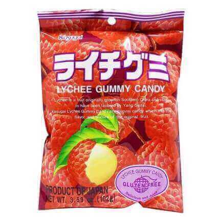 Kasugai Litchee Gummy Candy 102g