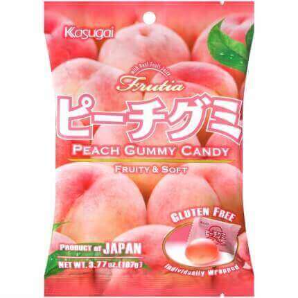 Kasugai Peach Gummy Candy 107g