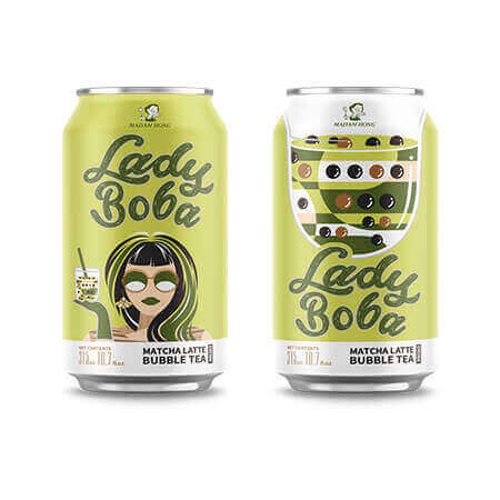 Lady Boba Bubble Tea Matcha Latte 315ml