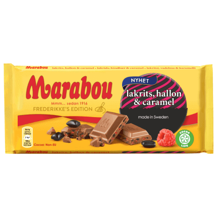 Marabou Lakritz Raspberry Caramel 185g