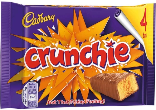 Cadbury Crunchie 4-pack, to karmel i miód = cud!