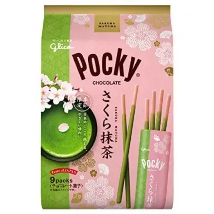 Pocky Spring Limited Sakura Matcha 219g