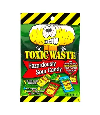 Toxic Waste Hazardously Hard Candy 57g